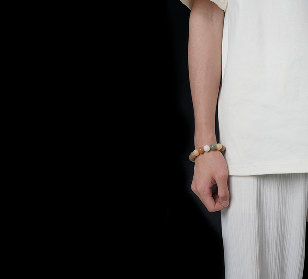 THEPUTI:Planet Round Bead Bodhi Bracelet Wearing Chart