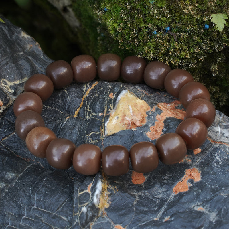 Brown Color Barrel Bead Jewelry