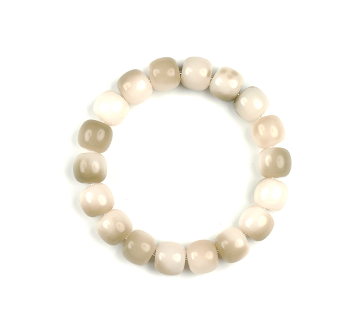 THEPUTI-Emerald Green Flower Barrel Bead Feng Shui Bodhi Bracelet