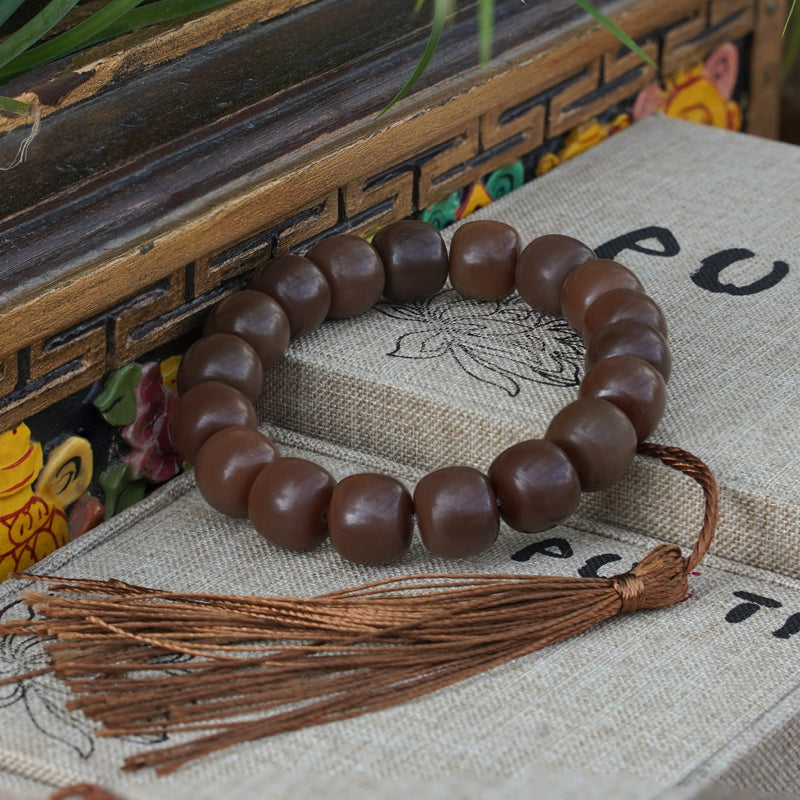 Coffee Color Seed Bead Bracelet