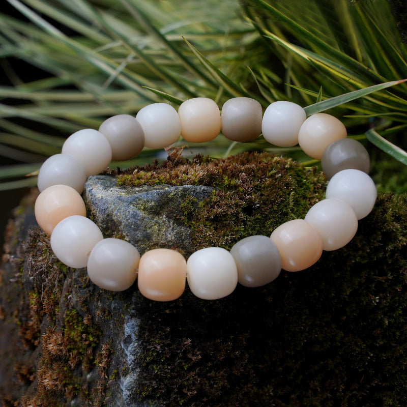 PUTI-Original Color Multi Treasure Barrel Bead Bodhi Bracelet