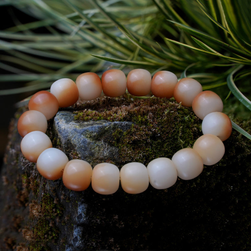 Men's Charcoal Burnt Bodhi Bracelet(Courage and Love)