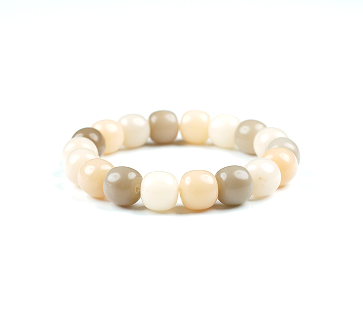 Original Color Multi Treasure Barrel Bead Bodhi Bracelet