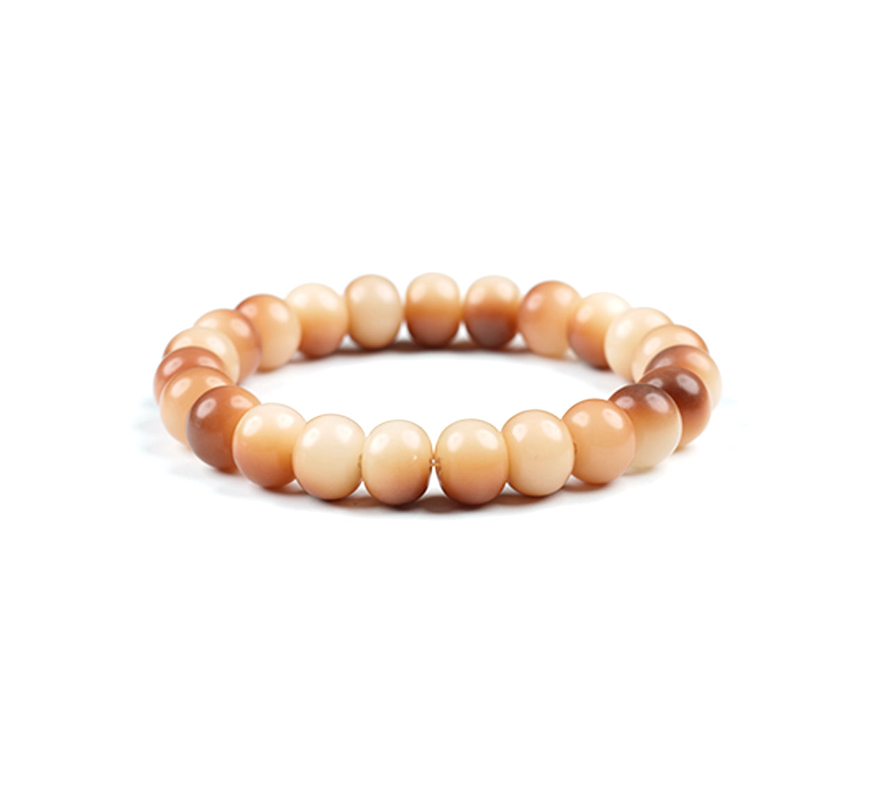 PUTI-Charcoal Burnt Apple Bead Bodhi Bracelet