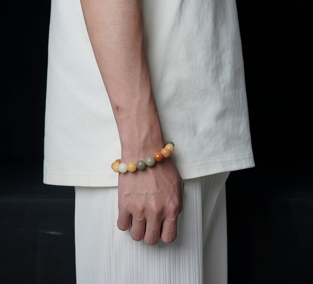 Pictures About Wearing Candy Confectionary Multi Treasure Round Bead Bodhi Bracelet