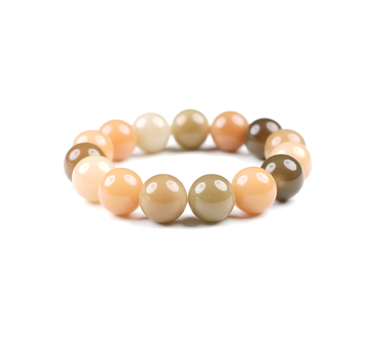 Confectionary Multi Treasure Round Bead Bodhi Bracelet