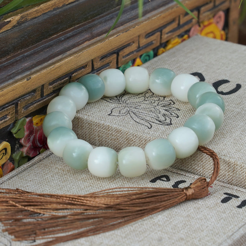 THEPUTI-Emerald Green Flower Nutritional Bracelet