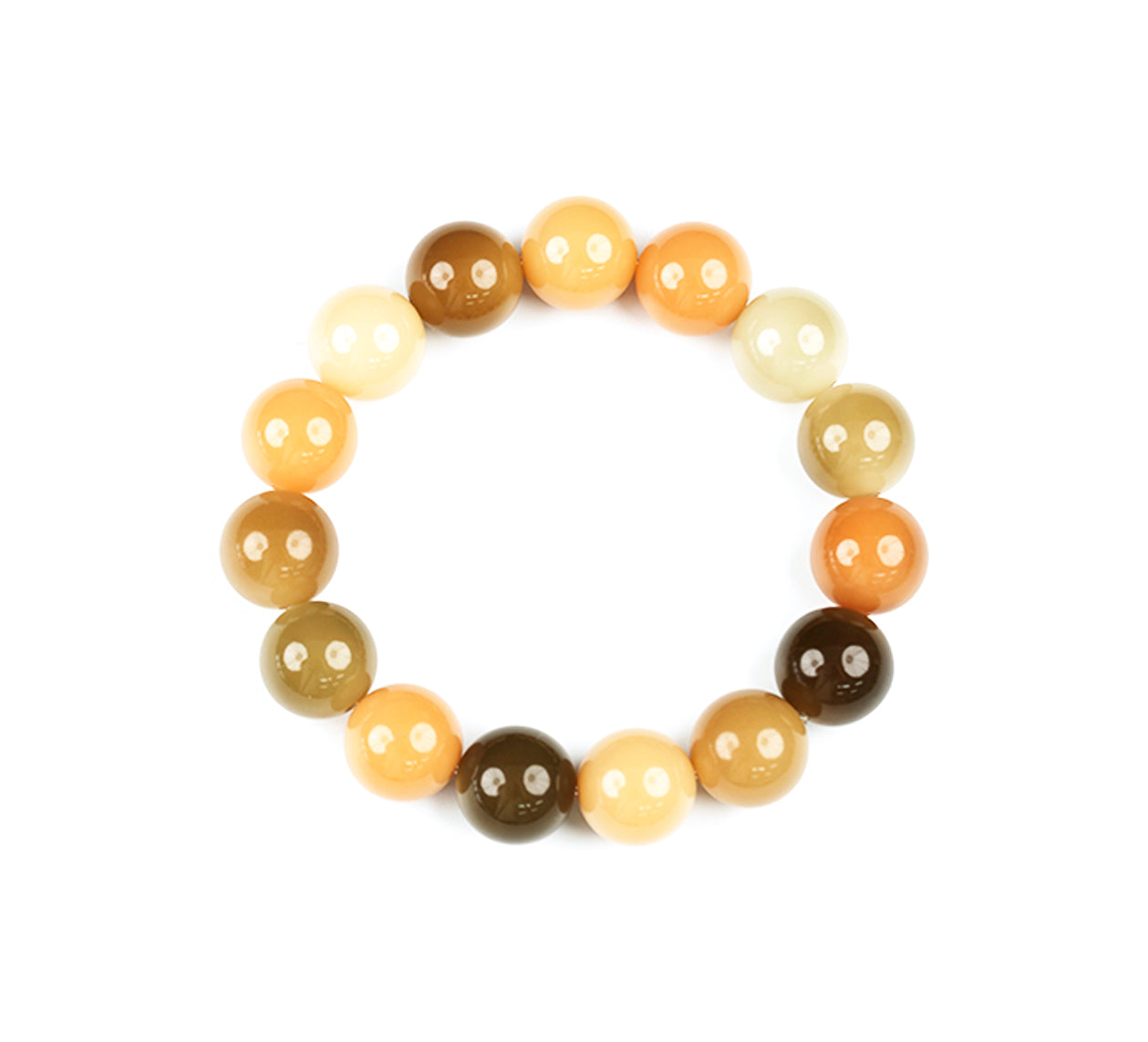 Multi Treasure Round Bead Bracelet